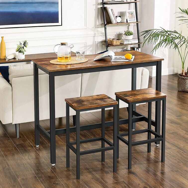 Union Rustic Weatherford 3 Piece Dining Set Reviews Wayfair